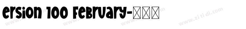 ersion 100 February字体转换